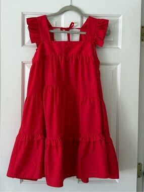 Topshop Petite Poplin Mini Pini Dress in Red - NWT Size 8P